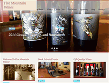 Tablet Screenshot of firemountainwines.com